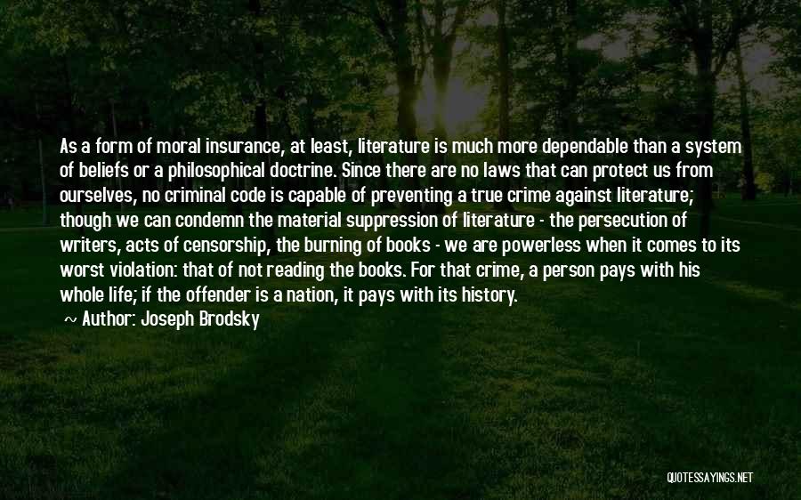 Book Censorship Quotes By Joseph Brodsky