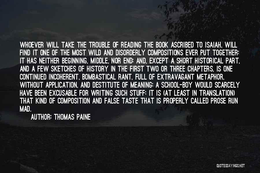 Book Chapters Quotes By Thomas Paine