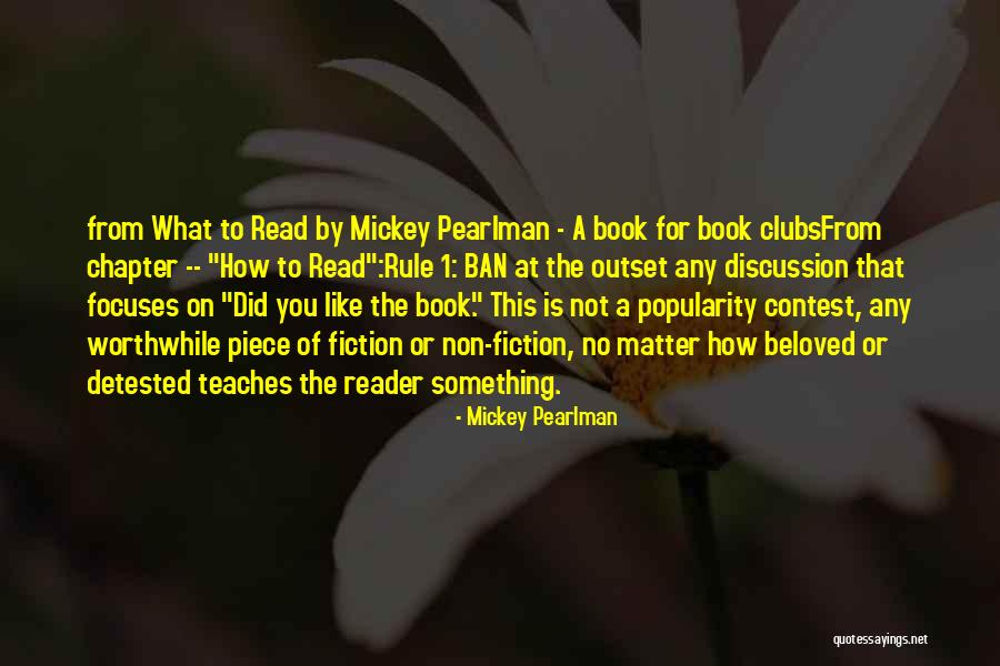 Book Clubs Quotes By Mickey Pearlman