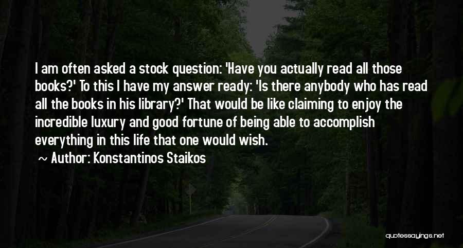 Book Collecting Quotes By Konstantinos Staikos