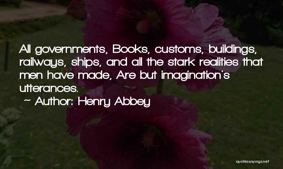 Book Imagination Quotes By Henry Abbey