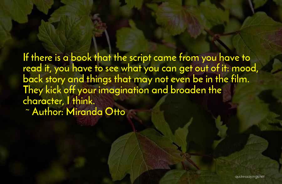 Book Imagination Quotes By Miranda Otto