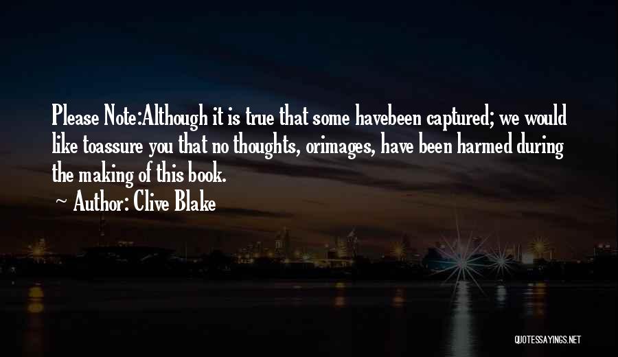 Book Making Quotes By Clive Blake