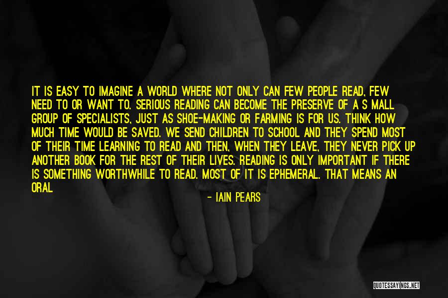 Book Making Quotes By Iain Pears