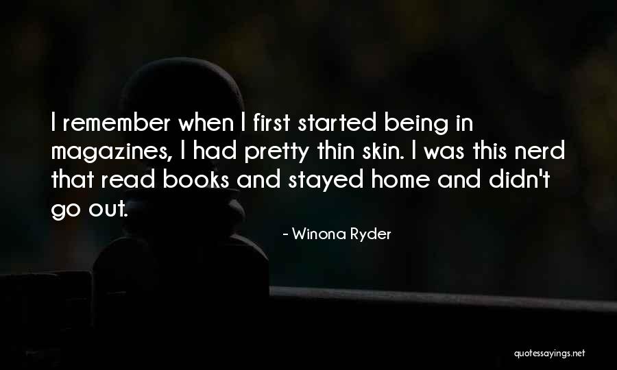 Book Nerd Quotes By Winona Ryder