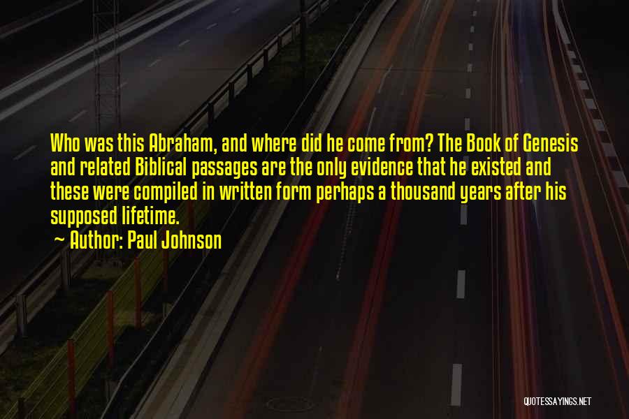 Book Of Biblical Quotes By Paul Johnson