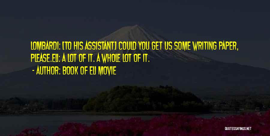 Book Of Eli Movie Quotes 1473318