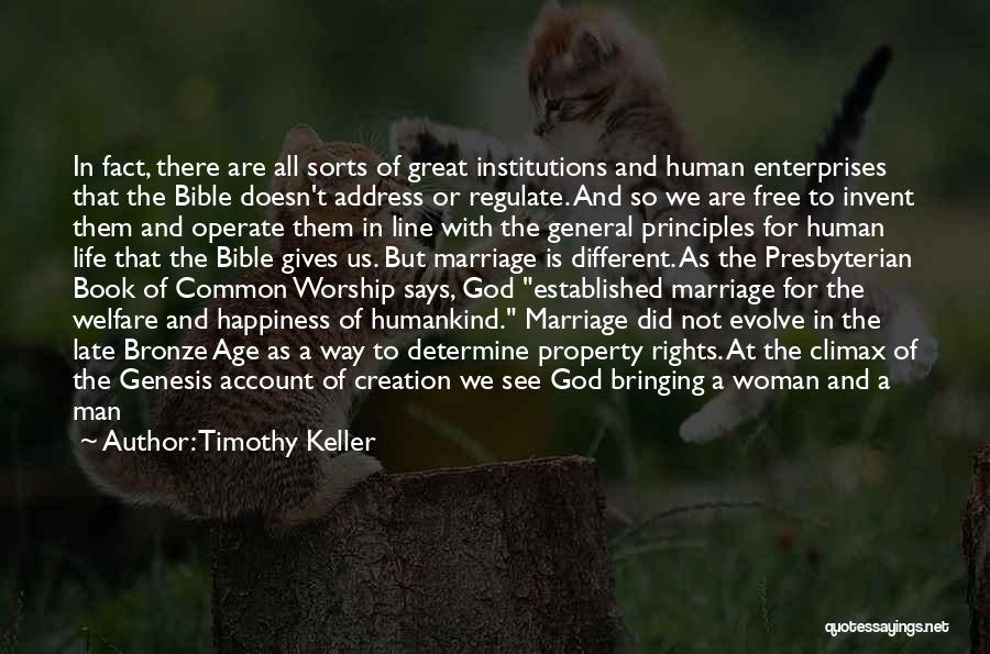 Book Of Genesis Creation Quotes By Timothy Keller