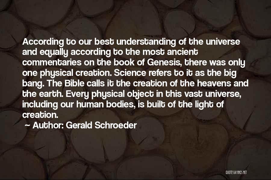 Book Of Genesis Quotes By Gerald Schroeder