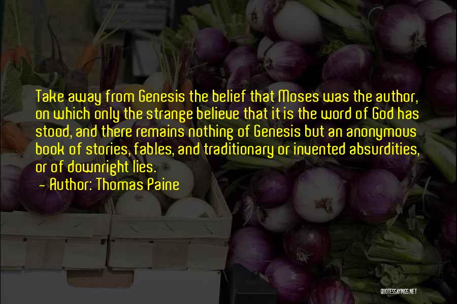 Book Of Genesis Quotes By Thomas Paine