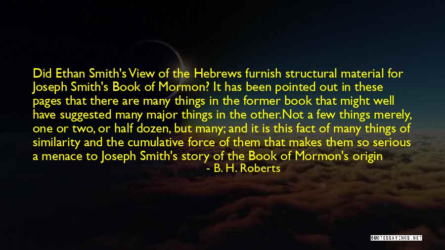 Book Of Hebrews Quotes By B. H. Roberts Book Of Hebrews Quotes By B. H. Roberts