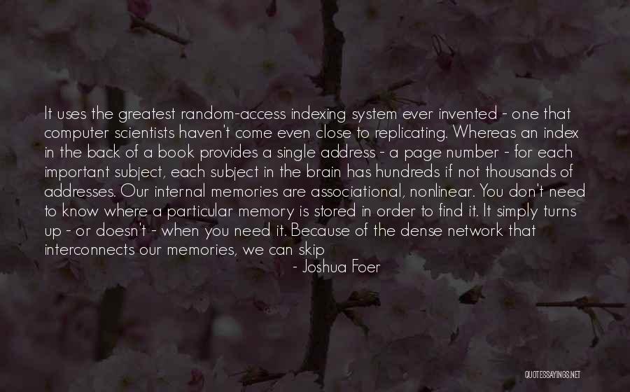 Book Of Joshua Quotes By Joshua Foer Book Of Joshua Quotes By Joshua Foer