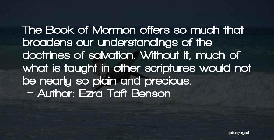 Book Of Mormon Quotes By Ezra Taft Benson