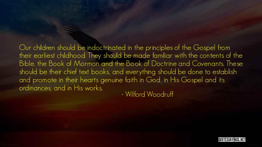 Book Of Mormon Quotes By Wilford Woodruff