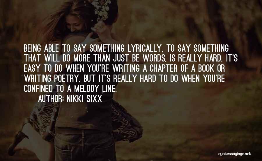 Book Of Poetry Quotes By Nikki Sixx