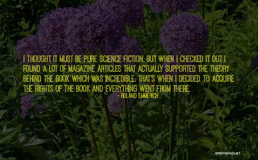 Book Of Science Quotes By Roland Emmerich Book Of Science Quotes By Roland Emmerich