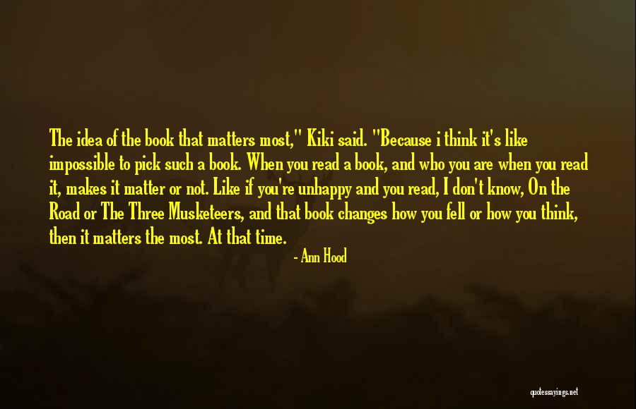 Book On The Road Quotes By Ann Hood