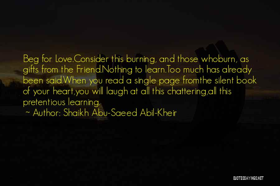 Book Page Love Quotes By Shaikh Abu-Saeed Abil-Kheir