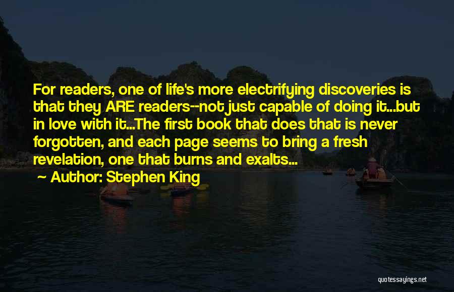 Book Page Love Quotes By Stephen King