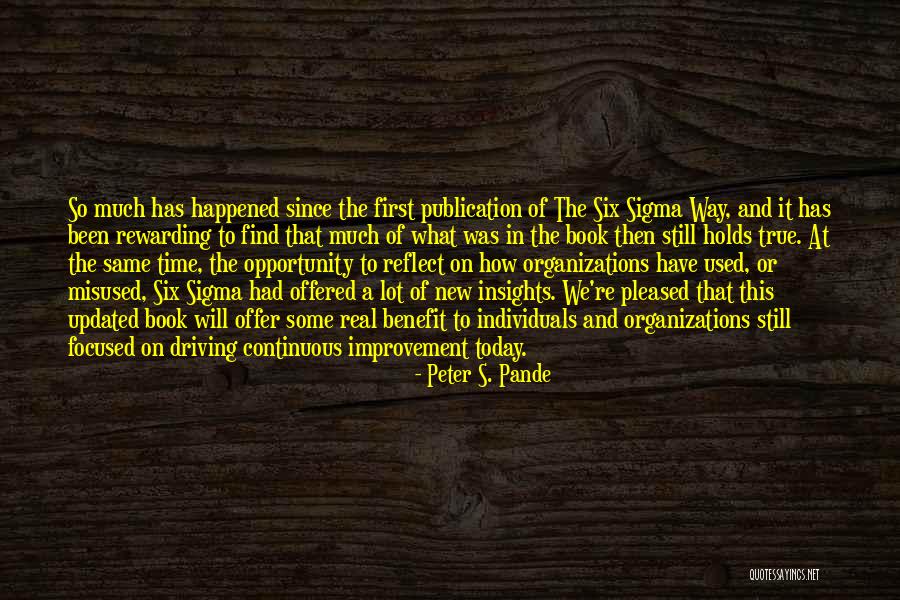 Book Publication Quotes By Peter S. Pande