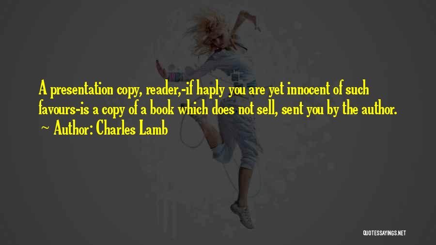 Book Reader Quotes By Charles Lamb