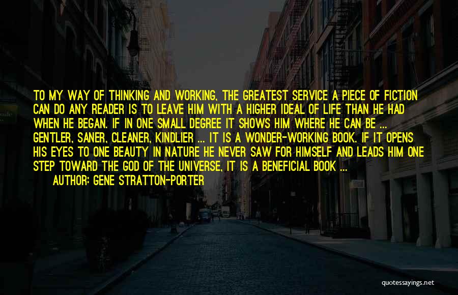 Book Reader Quotes By Gene Stratton-Porter