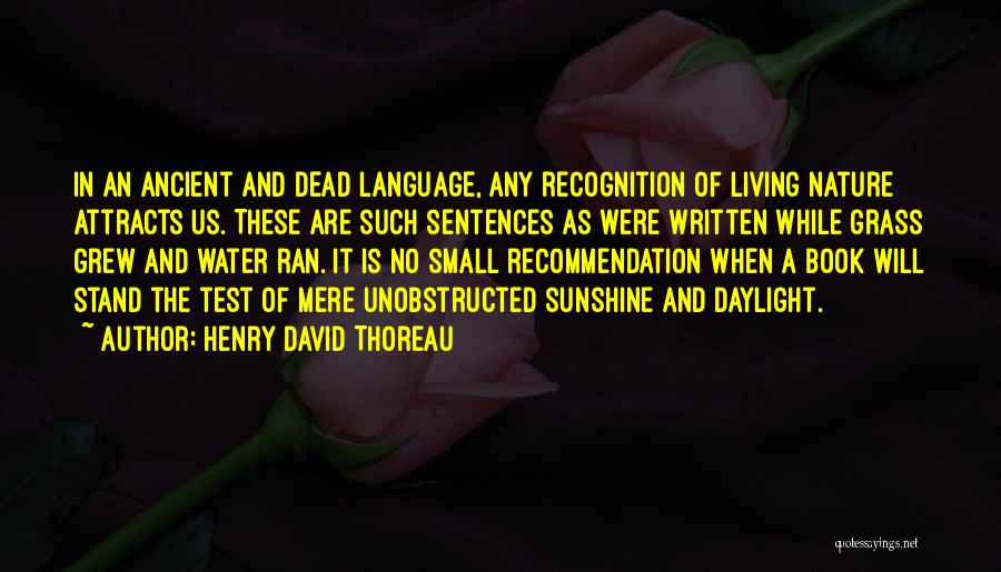 Book Recommendation Quotes By Henry David Thoreau