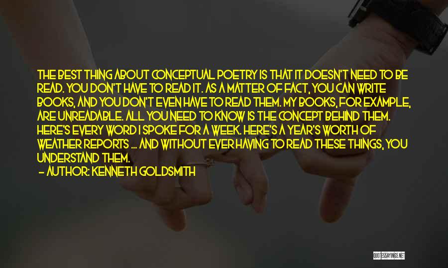 Book Reports Quotes By Kenneth Goldsmith