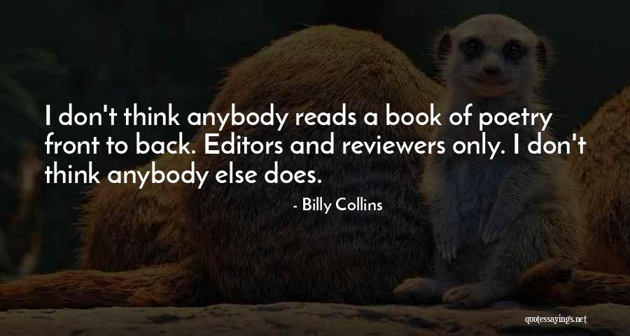 Book Reviewers Quotes By Billy Collins