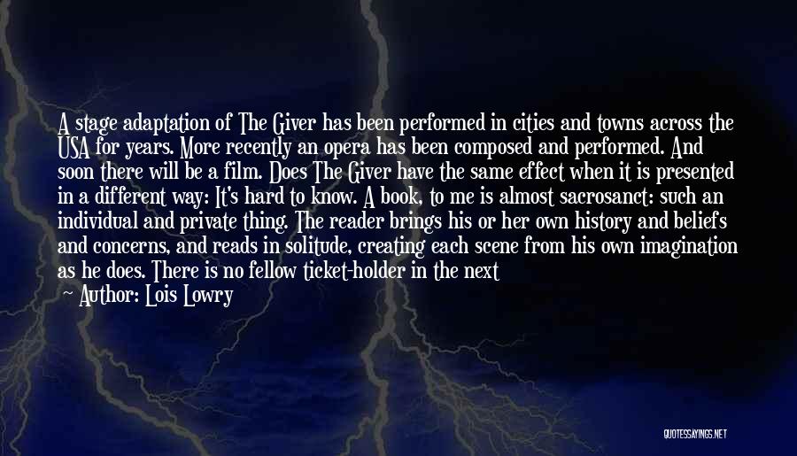 Book The Giver Quotes By Lois Lowry