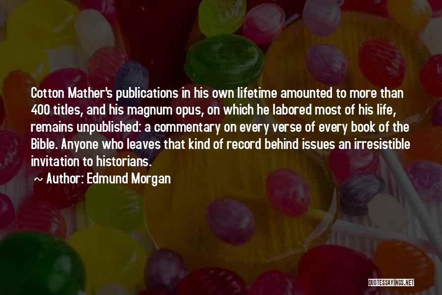 Book Titles And Quotes By Edmund Morgan