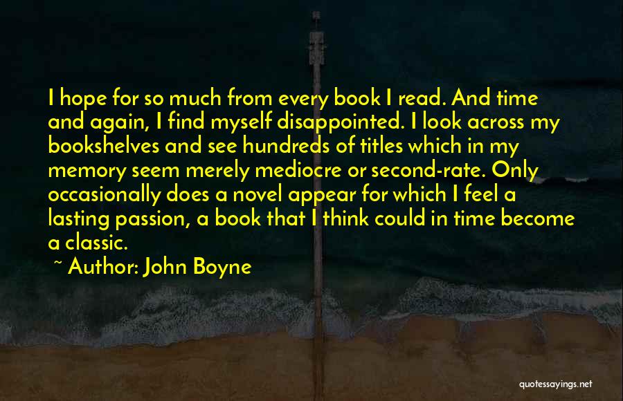Book Titles And Quotes By John Boyne
