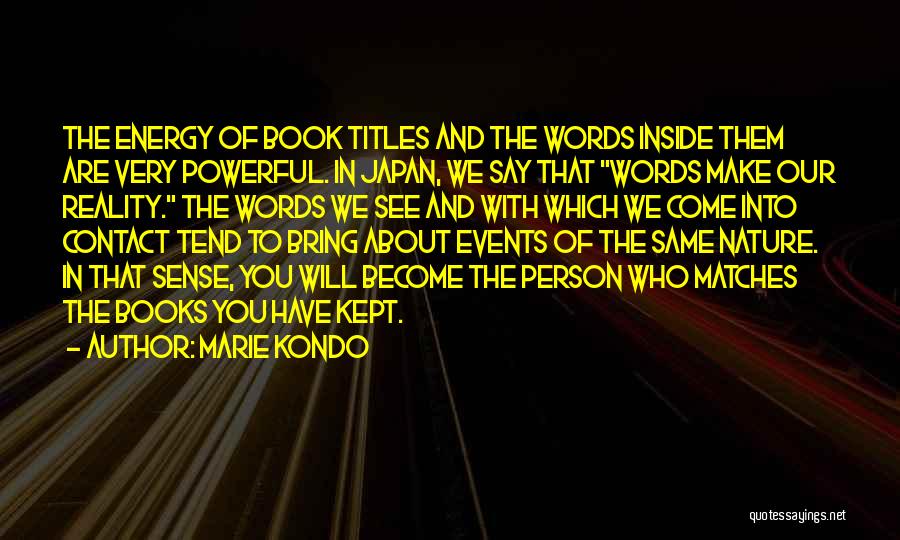 Book Titles Quotes By Marie Kondo