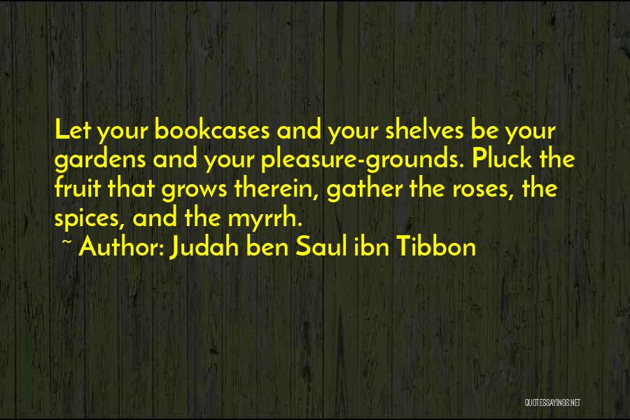 Bookcases Quotes By Judah Ben Saul Ibn Tibbon