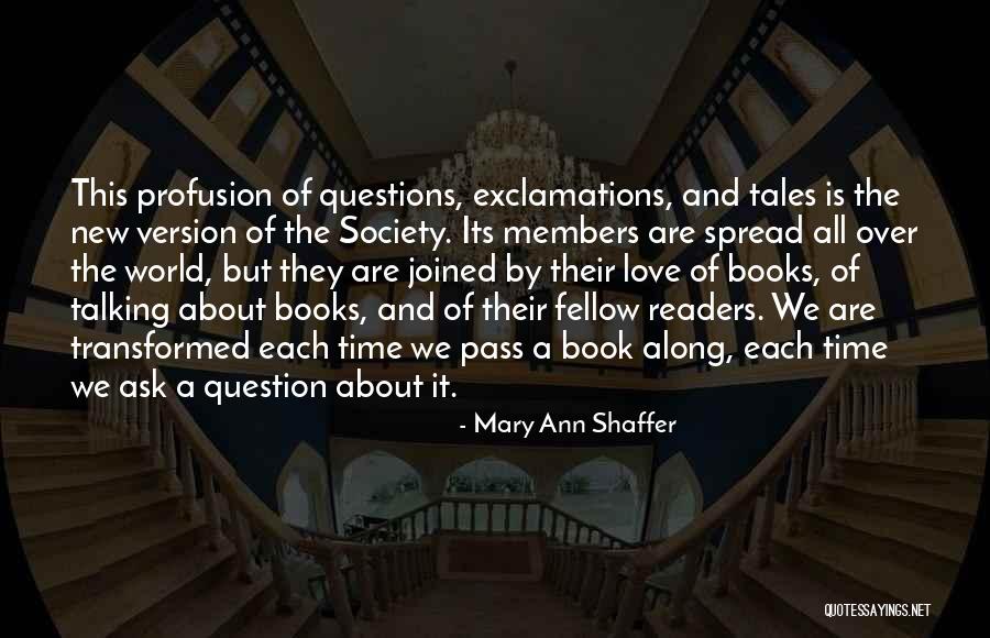 Books About Love Quotes By Mary Ann Shaffer