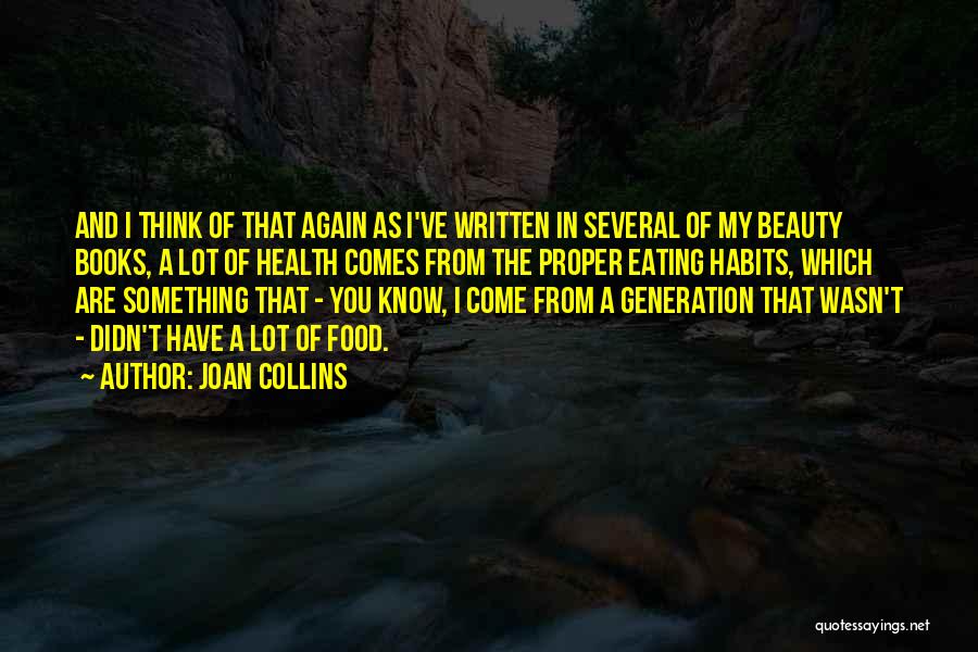 Books And Food Quotes By Joan Collins