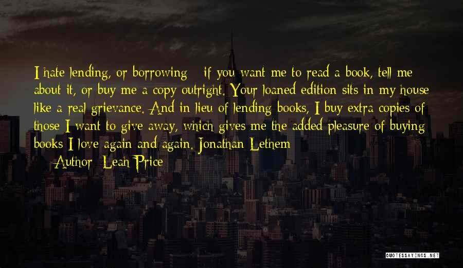 Books And Love Quotes By Leah Price