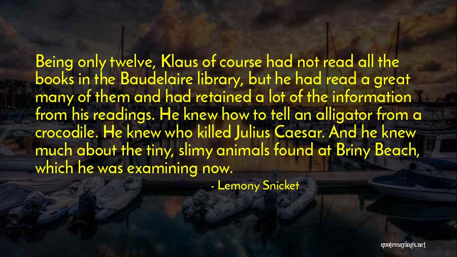 Books And Readings Quotes By Lemony Snicket