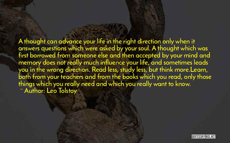 Books And Teachers Quotes By Leo Tolstoy