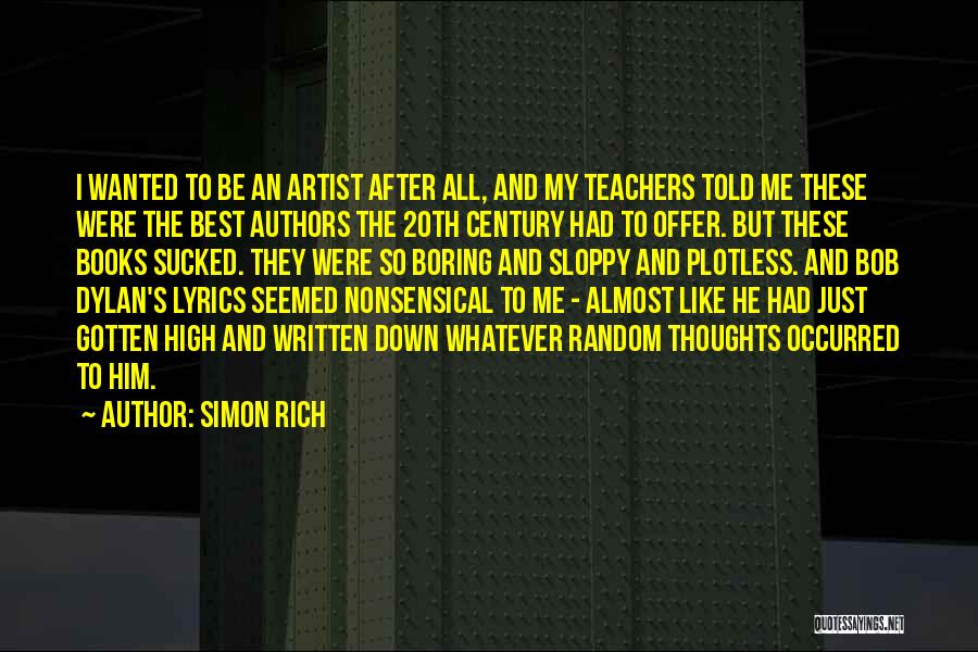 Books And Teachers Quotes By Simon Rich