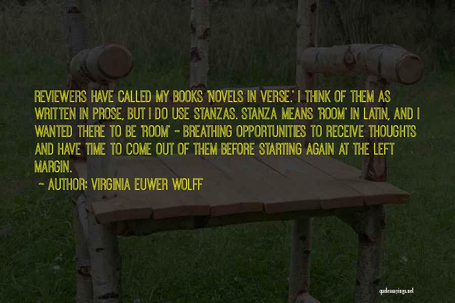 Books And Time Quotes By Virginia Euwer Wolff
