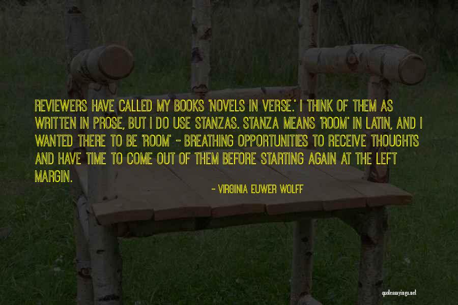 Books And Time Quotes By Virginia Euwer Wolff