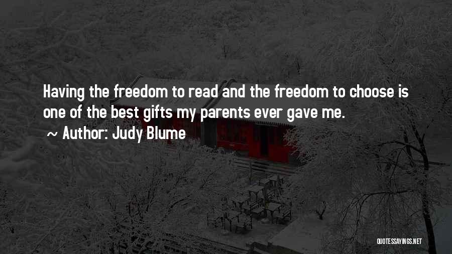 Books As Gifts Quotes By Judy Blume