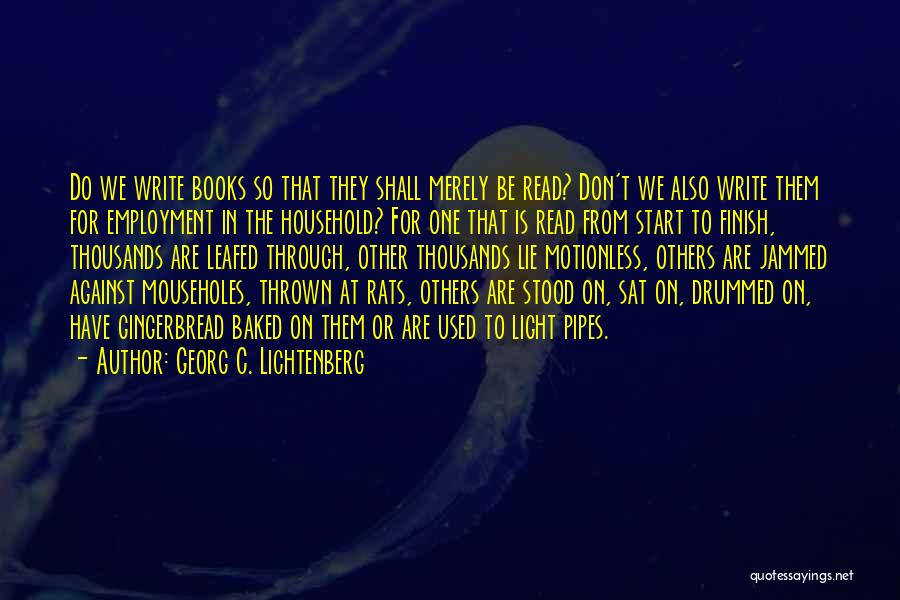 Books From Books Quotes By Georg C. Lichtenberg