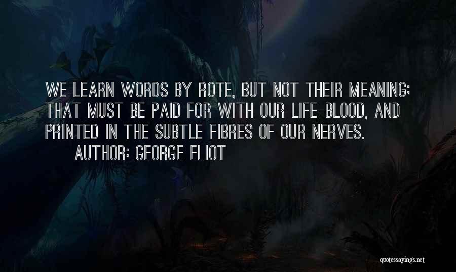 Books Of Blood Quotes By George Eliot