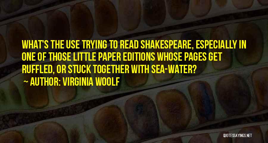Books Of Shakespeare Quotes By Virginia Woolf
