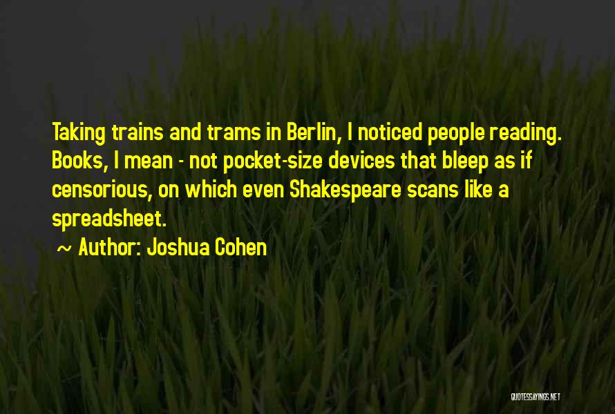 Books On Shakespeare Quotes By Joshua Cohen