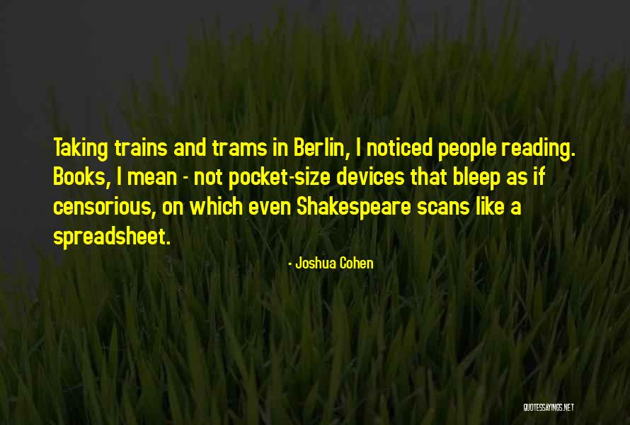 Books On Shakespeare Quotes By Joshua Cohen