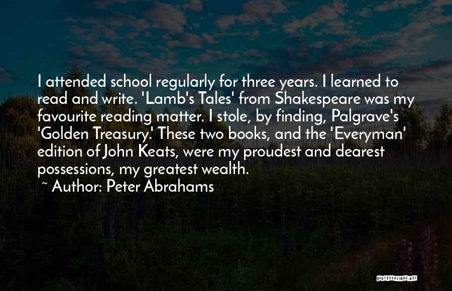 Books On Shakespeare Quotes By Peter Abrahams
