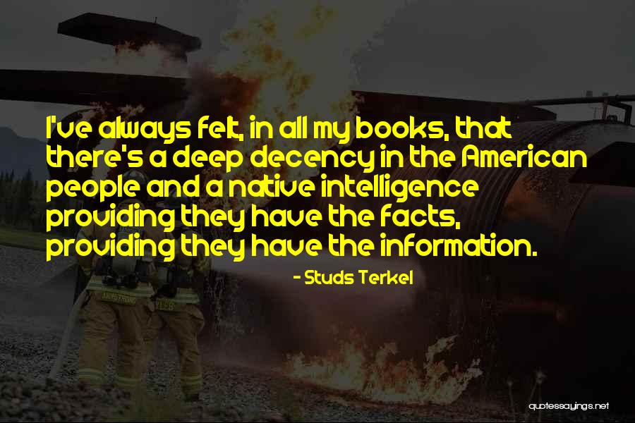 Books That Have Deep Quotes By Studs Terkel